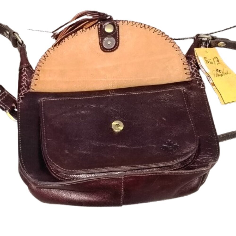 Patricia Nash vintage distressed leather Camila hobo shoulder bag - Picture 5 of 7